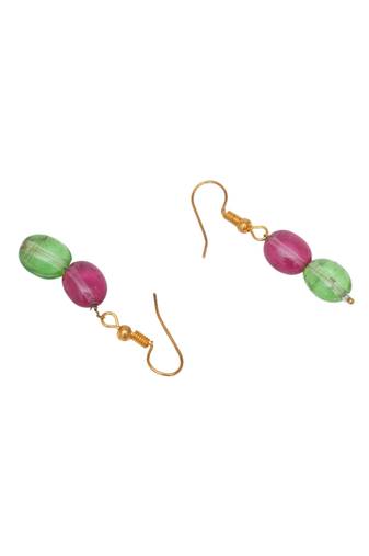 Girls gold plated drop earrings