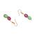 Girls gold plated drop earrings