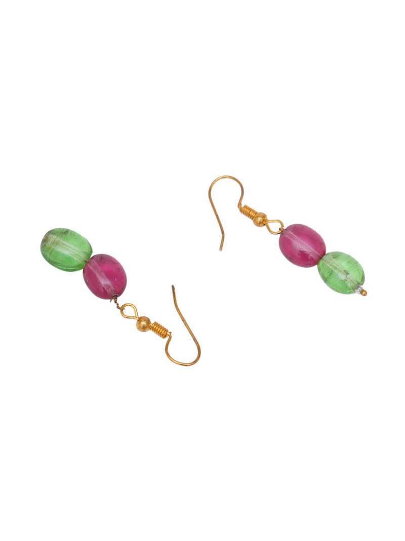 Girls gold plated drop earrings