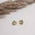 Gold-plated stud earrings