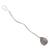 Girls silver-plated kundan stone studded maang tikka