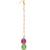 Girls gold-plated kundan studded & beaded maang tikka