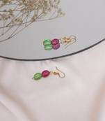 Girls gold plated drop earrings