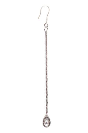 Silver-plated kundan-studded maangtikka