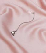 Girls silver-plated kundan studded maang tikka