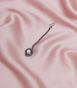 Girls silver-plated kundan-studded maang tikka