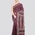 Multicolour handloom silk embroidered katha stitch work saree with blouse piece