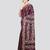 Multicolour handloom silk embroidered katha stitch work saree with blouse piece