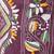 Multicolour handloom silk embroidered katha stitch work saree with blouse piece