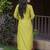 Vibrant Liril Green Kurta Set with Tie-Dye Dupatta     Elegant Festive & Party Wear