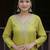 Vibrant Liril Green Kurta Set with Tie-Dye Dupatta     Elegant Festive & Party Wear