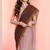 Brown colourblocked handloom mul cotton bengal saree with sequence, zari and tassels, without blouse