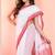 Laal paar handloom mul cotton bengal saree with tassels, with blouse
