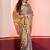 Grey gold dual tone linen tissue saree with zari and tassels, with blouse