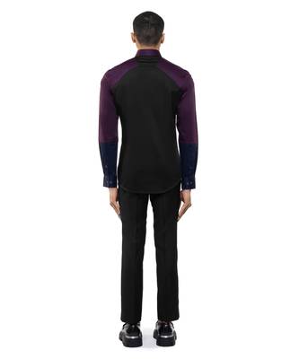 Black plain cotton shirt 4