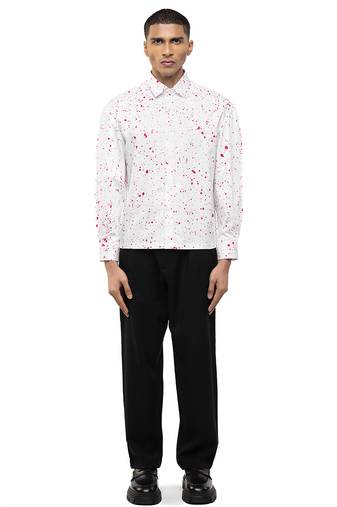 White plain cotton shirt