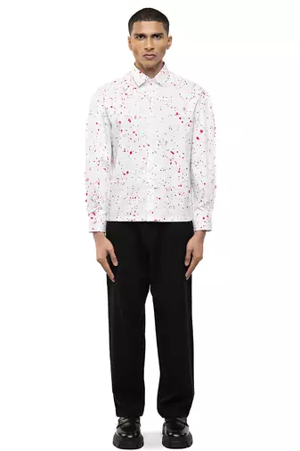 White plain cotton shirt