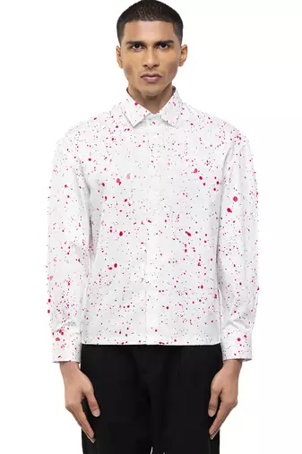 White plain cotton shirt
