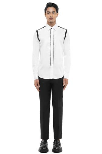 White plain cotton shirt