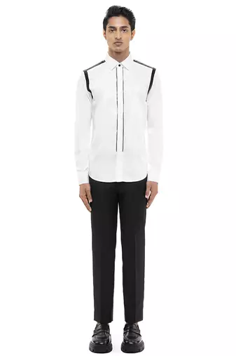 White plain cotton shirt