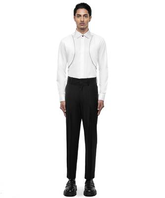 White plain cotton shirt 1