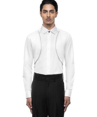 White plain cotton shirt 2
