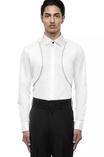 White plain cotton shirt