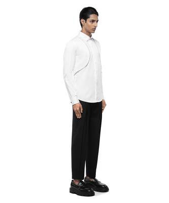 White plain cotton shirt 3