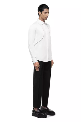 White plain cotton shirt
