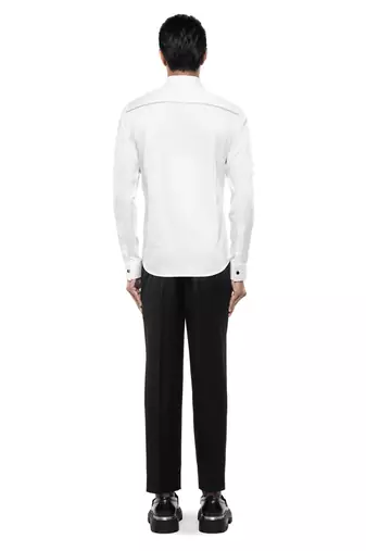 White plain cotton shirt