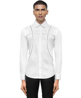 White plain cotton shirt 1