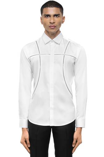 White plain cotton shirt