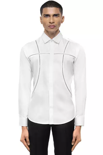 White plain cotton shirt