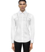 White plain cotton shirt