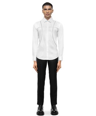 White plain cotton shirt 2