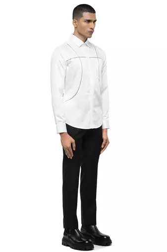 White plain cotton shirt