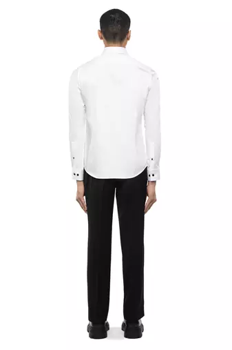 White plain cotton shirt