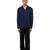 Blue plain cotton stretch shirt