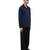 Blue plain cotton stretch shirt