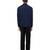 Blue plain cotton stretch shirt