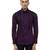 Purple plain cotton shirt