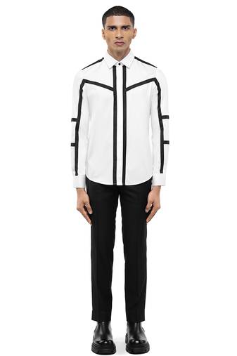 White plain cotton shirt
