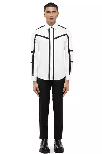 White plain cotton shirt