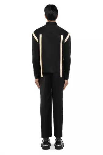 Black plain cotton shirt