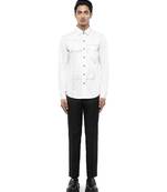 White plain cotton shirt