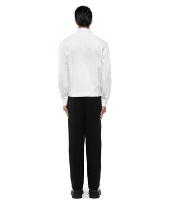 White plain cotton shirt 4
