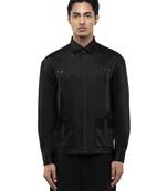 Black plain cotton shirt