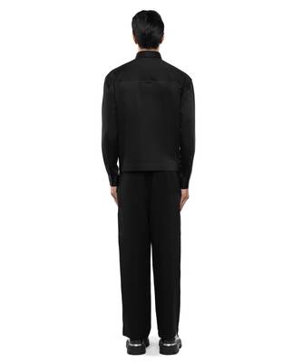 Black plain cotton shirt 4
