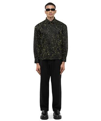 Black plain cotton shirt 2