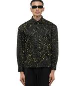 Black plain cotton shirt